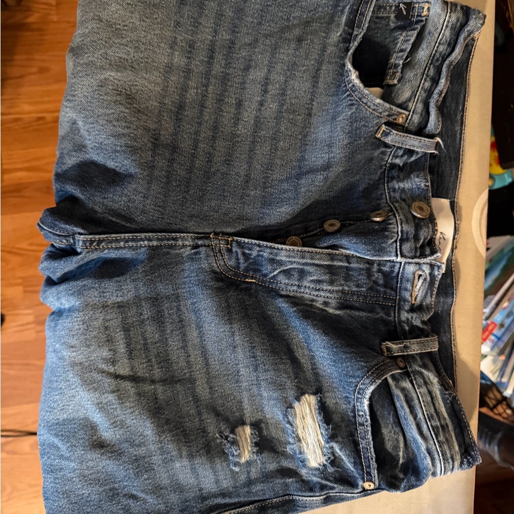 KanCan Women's Boyfriend Jeans - Blue